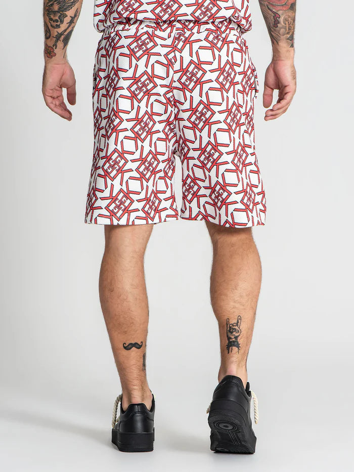 GIANNI KAVANAGH PANTALONES CORTOS ROJOS GATSBY GKM006650 Hombre.