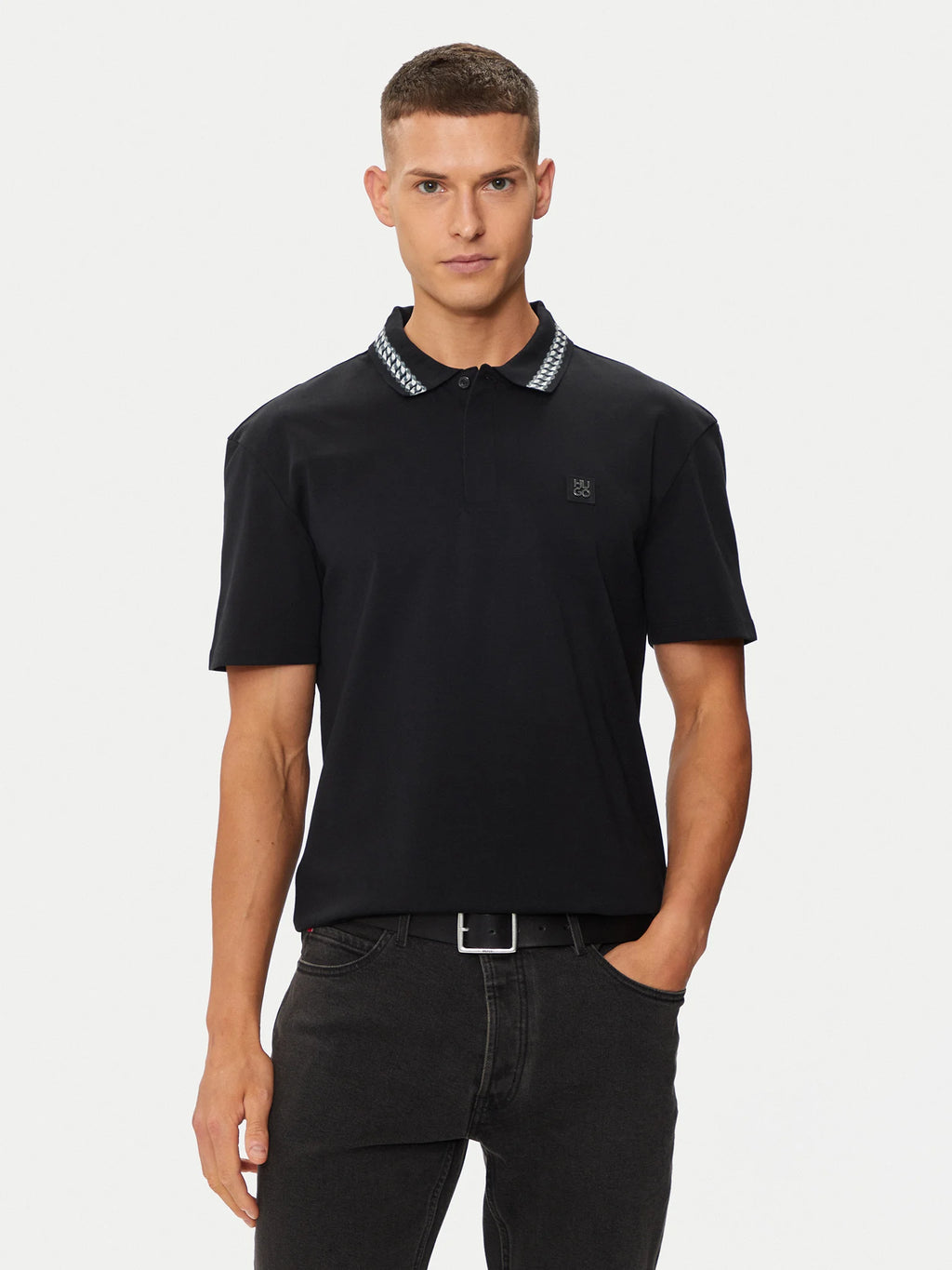 HUGO BOSS POLO  HOMBRE  50510036-001 .Negro