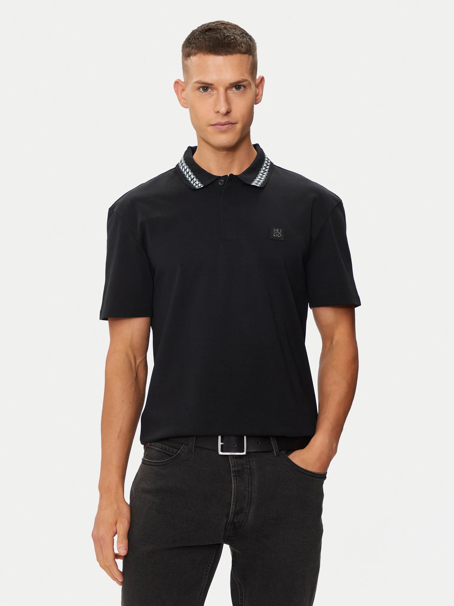 HUGO BOSS POLO  HOMBRE  50510036-001 .Negro