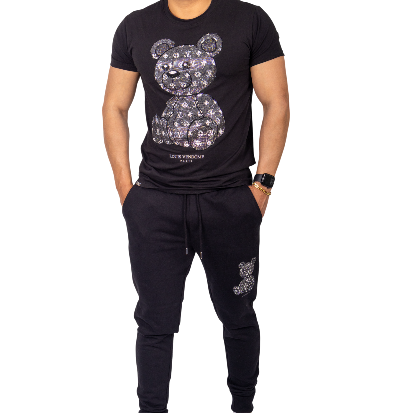LOUIS VENDOME CAMISETA HOMBRE LV-71-2 BLACK..