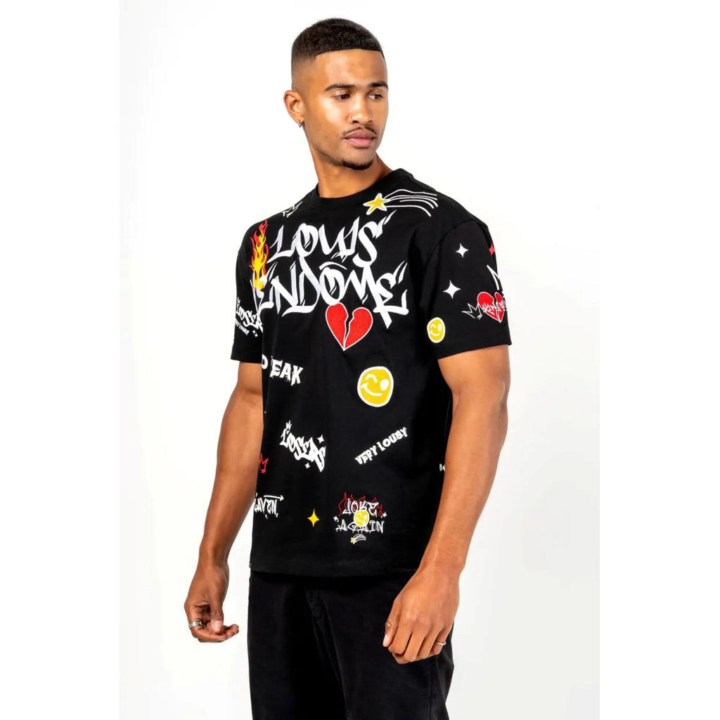 LOUIS VENDOME PARIS CAMISETA HOMBRE MODELO:LV-74 Black.