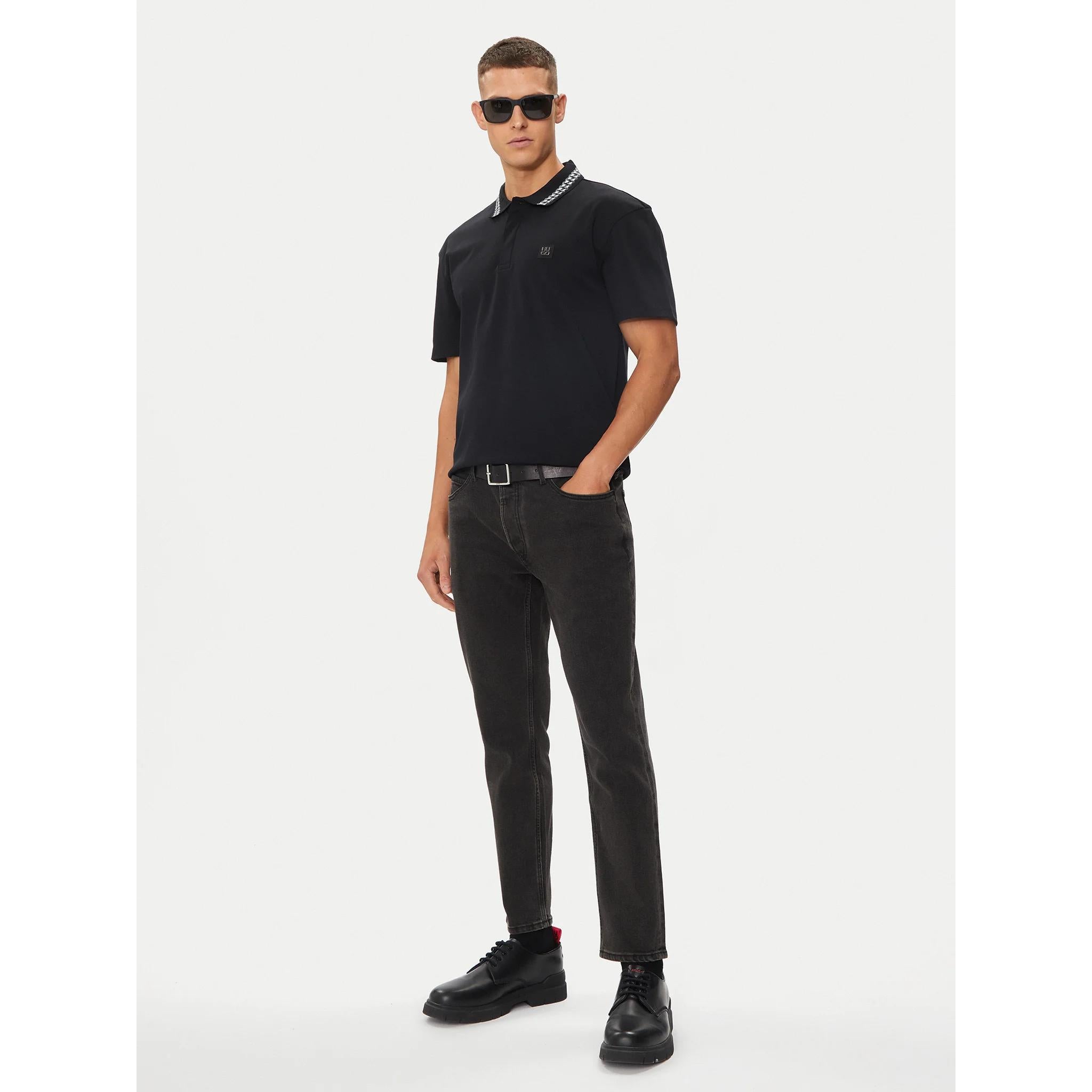 HUGO BOSS POLO  HOMBRE  50510036-001 .Negro