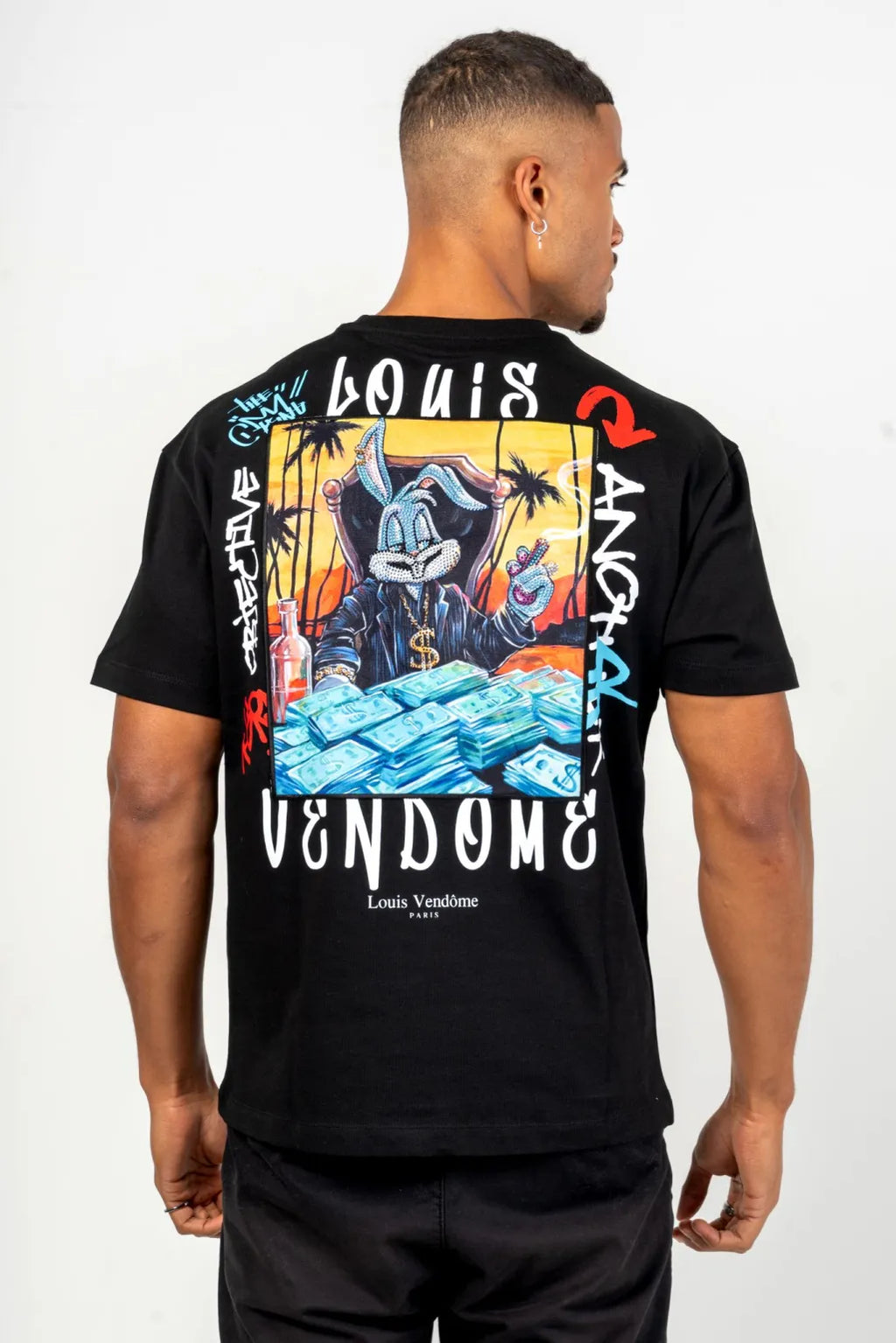 LOUIS VENDOME PARIS CAMISETA HOMBRE MODELO: LV-63 Black.