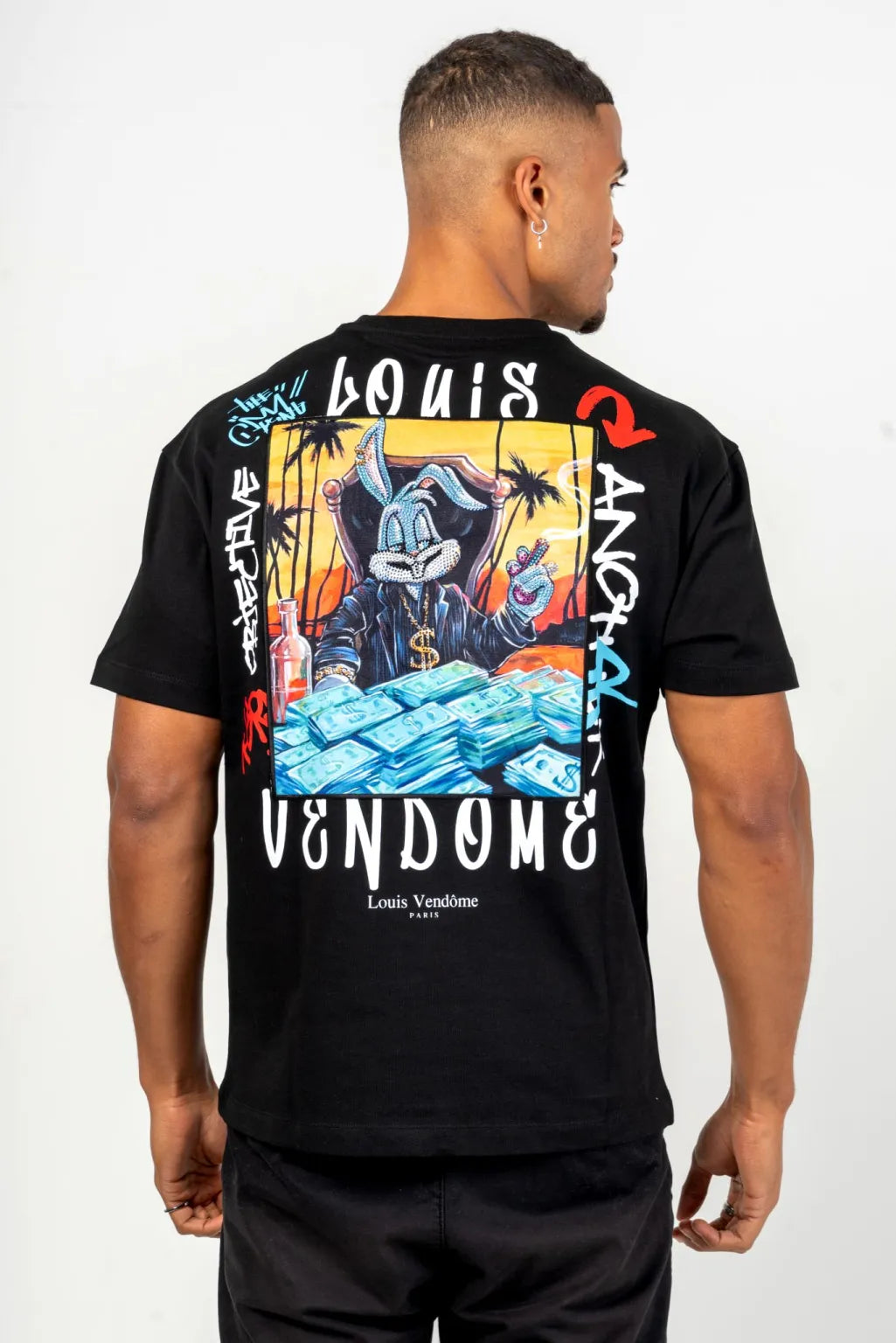 LOUIS VENDOME PARIS CAMISETA HOMBRE MODELO: LV-63 Black.