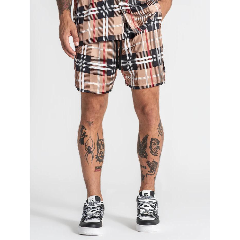 GIANNI KAVANAGH Pantalones Cortos de Satén Multicolor British GKM007515