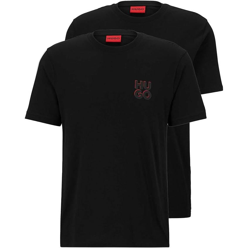 HUGO BOSS CAMISETA DOBLE HOMBRE  50492550-001 Black.