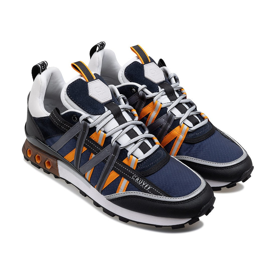 CRUYFF Zapatillas Hombre Modelo Fearia Hex-Tech CC241082-682 Navy/Orange.