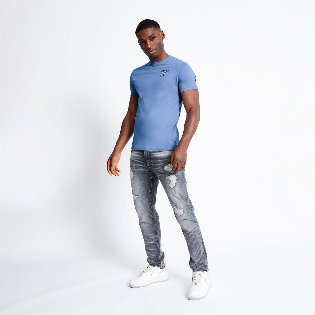 ELEVEN DEGREES Camiseta Hombre 11D215-1156 Azul.