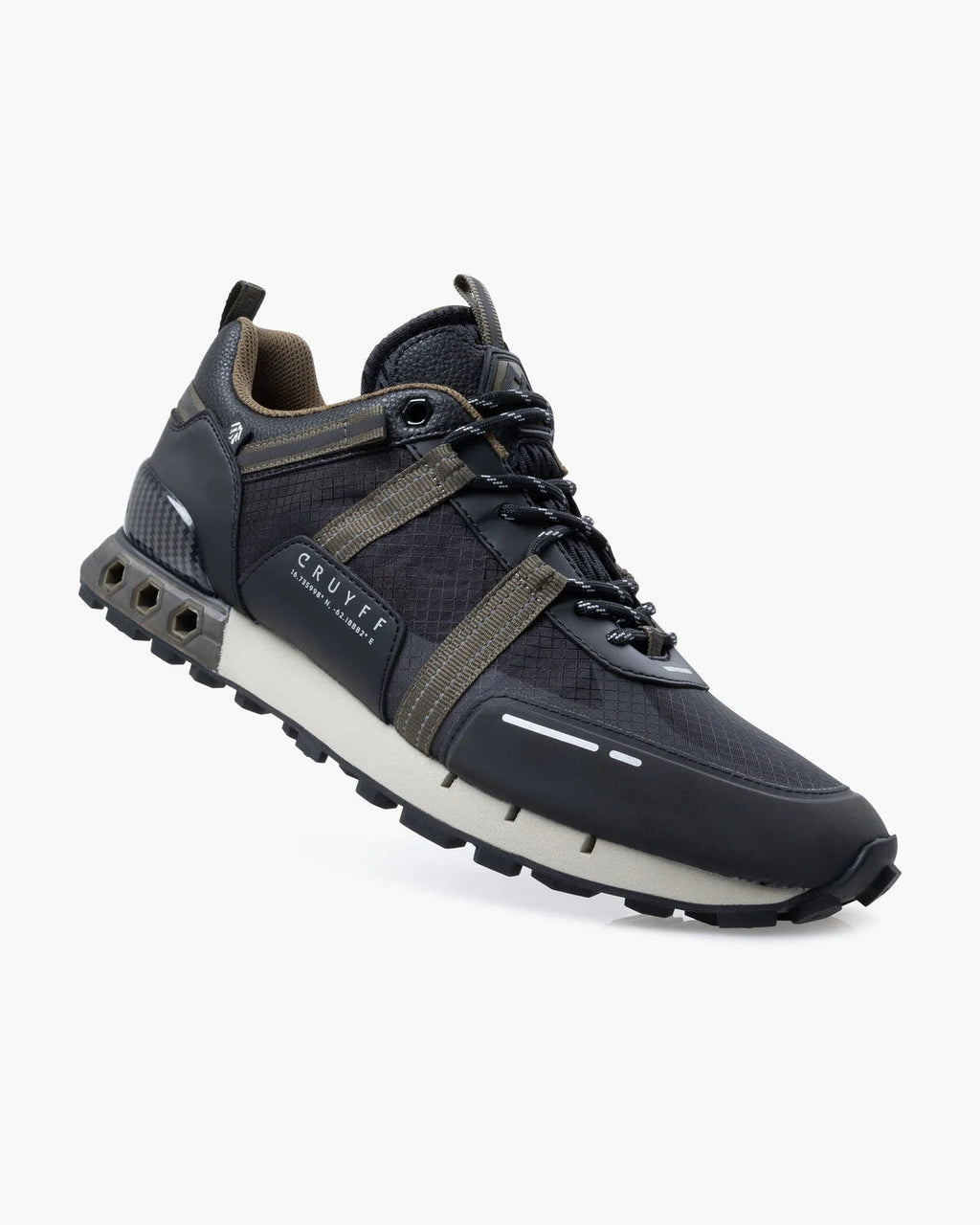 Cruyff Zapatillas Deportivas Hombre Modelo Fearia Inter Lace // Montserrat CMF243150-954 Black/Olive.