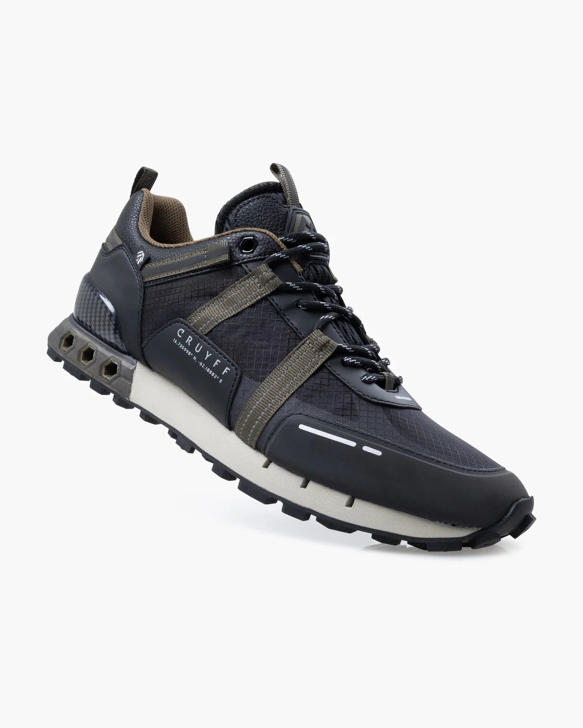 Cruyff Zapatillas Deportivas Hombre Modelo Fearia Inter Lace // Montserrat CMF243150-954 Black/Olive.