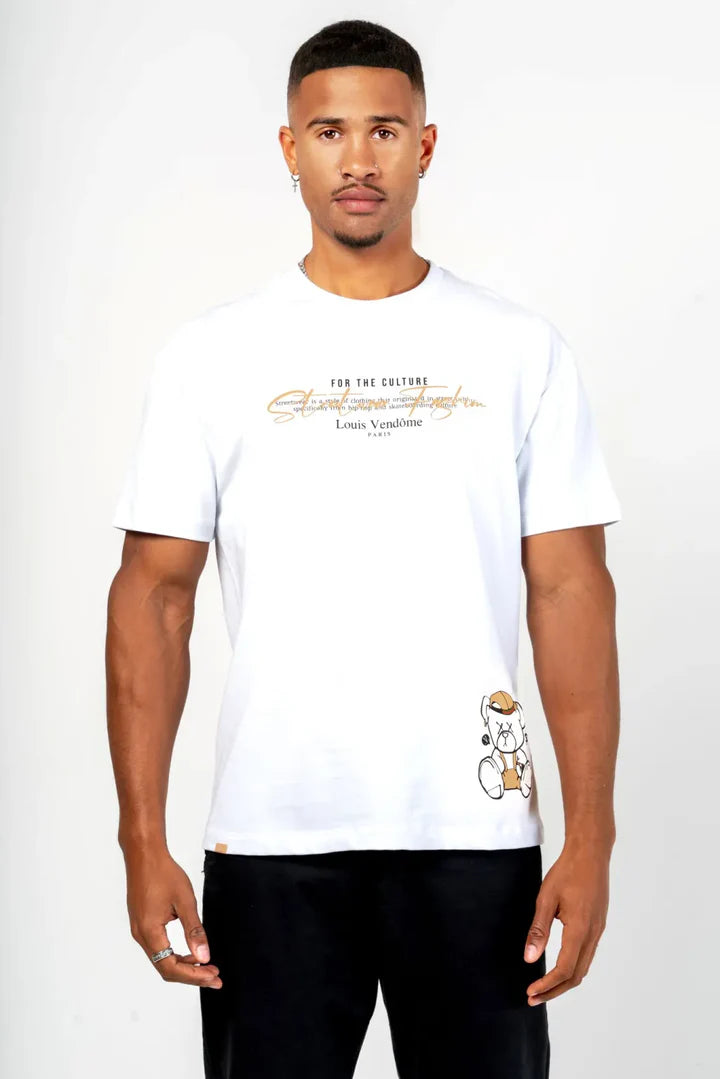 LOUIS VENDOME CAMISETA HOMBRE LV-62 Color Blanco.
