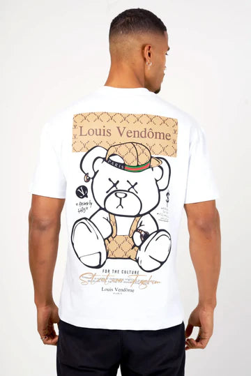 LOUIS VENDOME CAMISETA HOMBRE LV-62 Color Blanco.